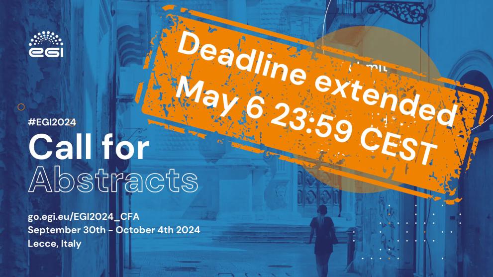 EGI Conference Call for Abstracts